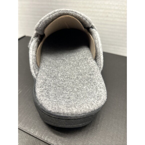 Vionic Gemma II Womens Slipper Mule Clog Light Grey Flannel Size 5 New in Box - Picture 4 of 8